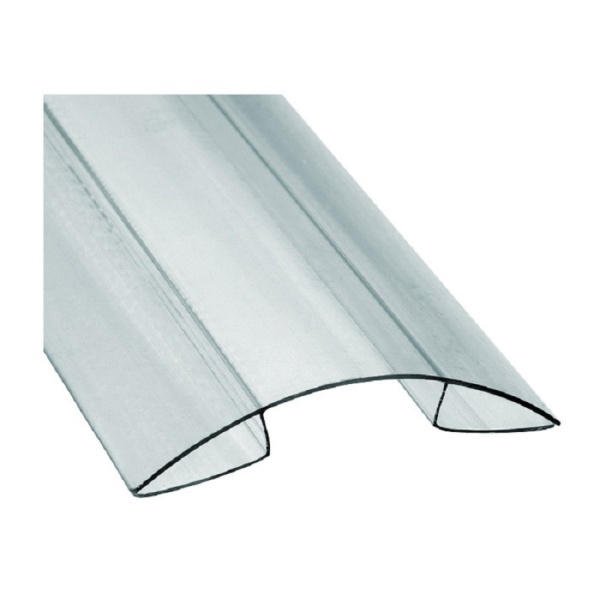 Сотовый поликарбонат коньковый профиль 4-6мм х 6м прозрачный 