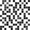 Плитка 300*300 Laparet Crystal мозаика черная+белая