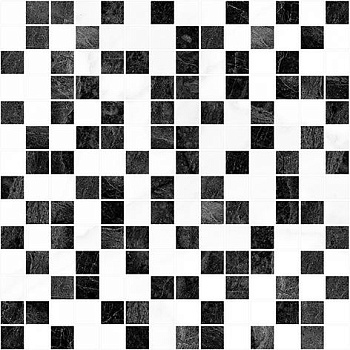 Плитка 300*300 Laparet Crystal мозаика черная+белая