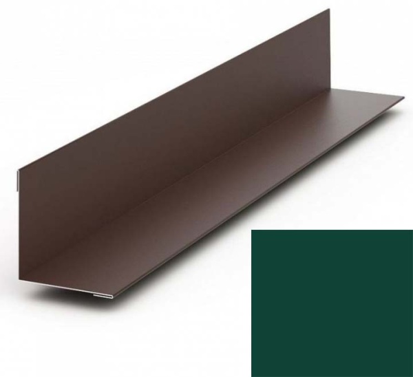 Металлосайдинг планка угла внутреннего 50*50мм 3м RAL 6005 (зеленый мох) 