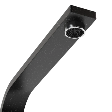 Смеситель кухня MIXLINE ML-GS14 (308) черный высокий излив