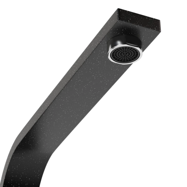 Смеситель кухня MIXLINE ML-GS14 (308) черный высокий излив