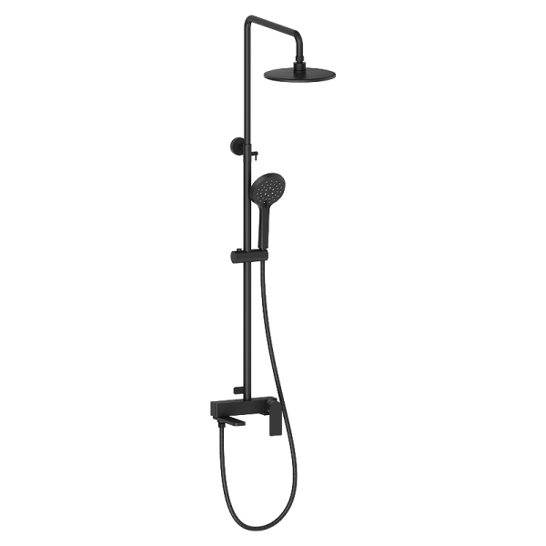 Душевая стойка с тропическим душем и смесителем OSGARD RONDA BLACK А23050 черный