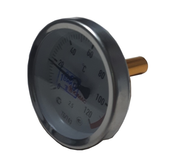 Термометр биметаллический 120°C L=60 (50)
