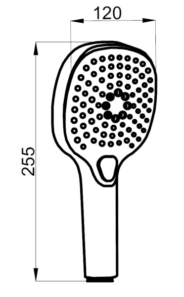 NEVO Azario Душевой набор хром: душевая лейка, шланг, штанга AZ-15782023