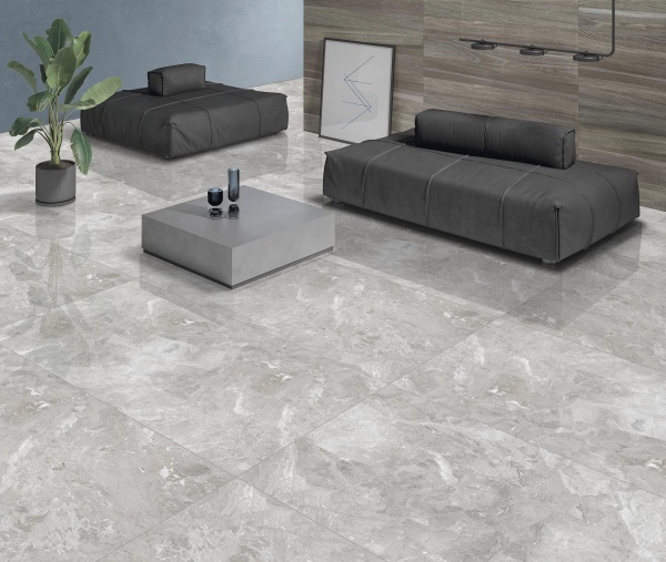 Керамогранит 600*1200 Laparet Brecia grey серый полированный