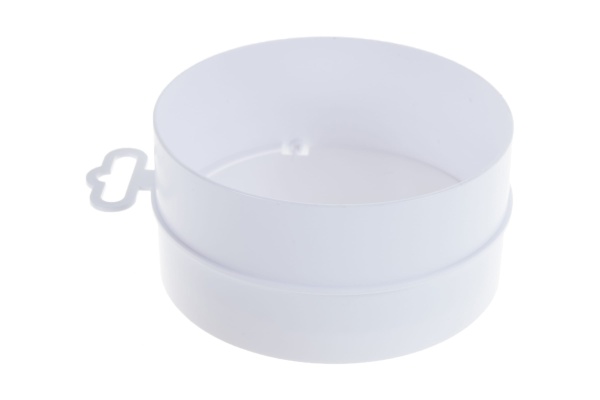 Соединитель круглых каналов с обратным клапаном d=125 мм ЭРА 12,5СКПО