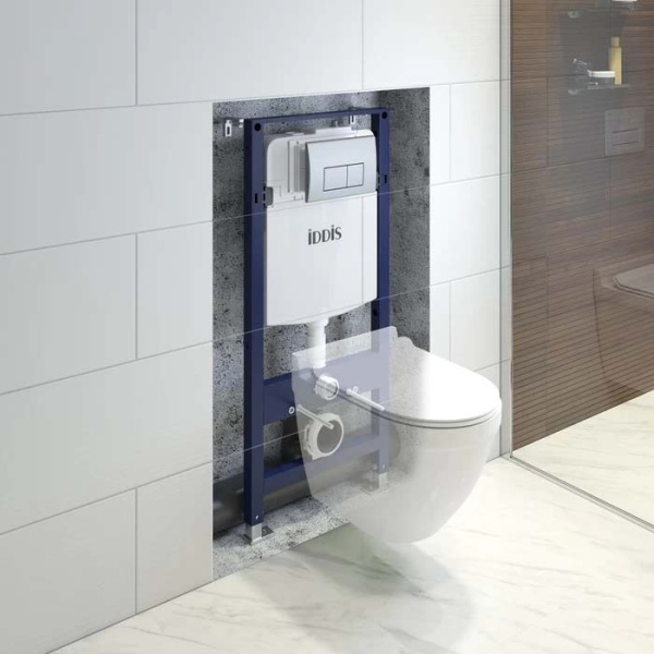 Система инсталляции IDDIS Optima Home 2 в 1 инст. и клавиша смыва OPH00GCi32K хром