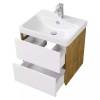 Мебель д/ванной Акватон "Сканди 70" Белый/Дуб Рустикальный тумба с раковиной Адриана 70