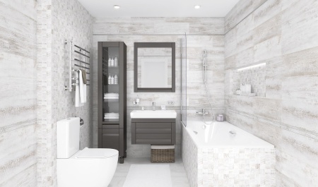 Плитка 60*600 Laparet Sweep бордюр белый