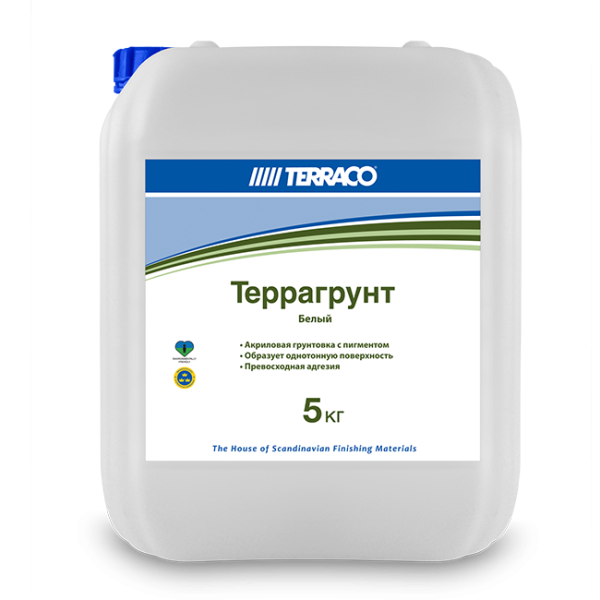 Грунтовка проникающая TERRACO Террагрунт 5,0кг Белый