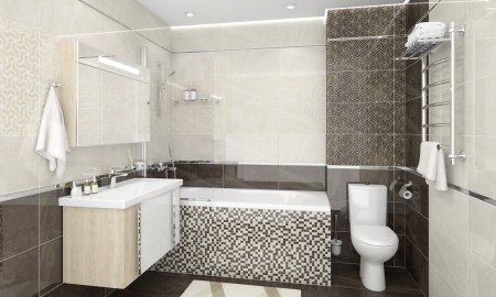 Плитка 300*600 Laparet Crystal Resonanse декор коричневый