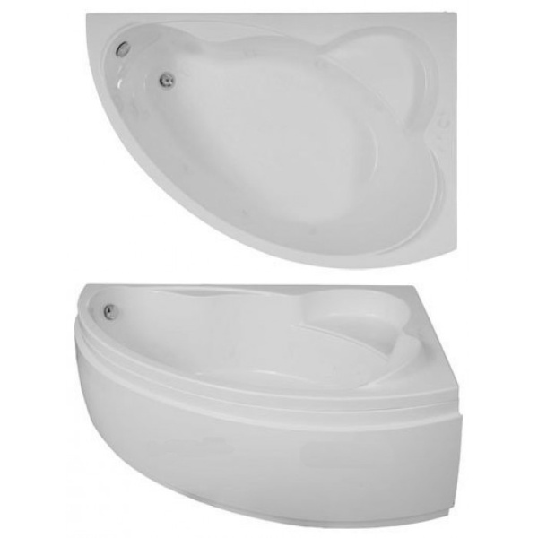 Ванна акрил 1,7x1,1 "Лагуна" левая на каркасе, экран, BAS (РОССИЯ)