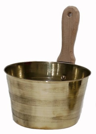 Ушат латунный 3л д/бани