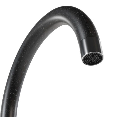 Смеситель кухня MIXLINE ML-GS15 (308) черный высокий излив
