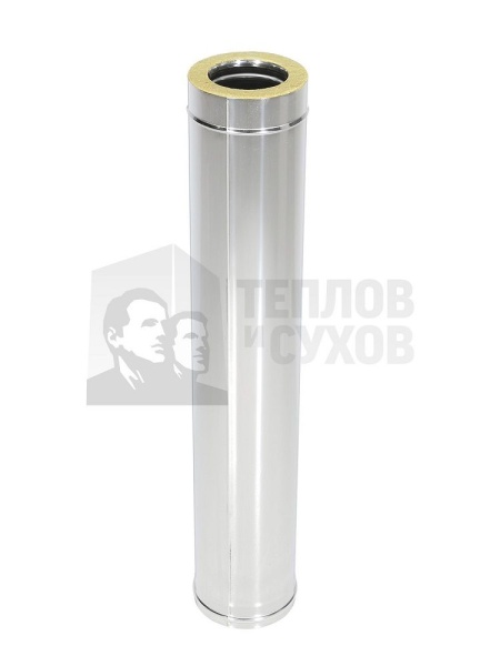 Труба сендвич ТТ-Р, L=1000мм, D115/200мм, AISI 430/0,8-430/0,5мм ТиС