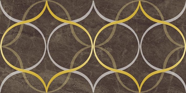 Плитка 300*600 Laparet Crystal Resonanse декор коричневый