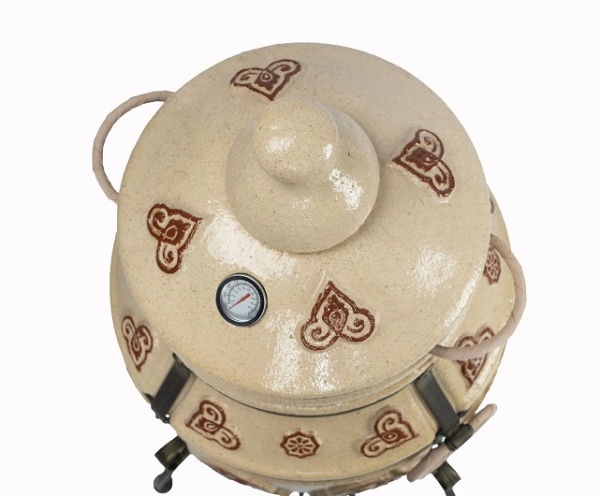 Тандыр Урал, шампура(10шт), "солнышко" для шампуров, колосник, термометр, 940*670*530мм ЭкоТандыр