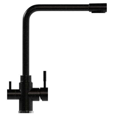 Смеситель кухня MIXLINE ML-GS13 (308) черный с выходом для питьевого фильтра