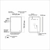 Зеркало MIXLINE 500*700 Турин бесконтактный сенсор,светодиодная подсветка