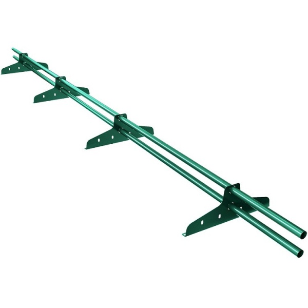Снегозадержатель трубчатый 3м, 4 опоры, RAL6005 (зеленый мох)
