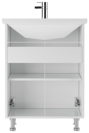 Мебель д/ванной Домино Промо-60 тумба без ящика DP2602T БЕЗ умывальника (Уют 60)