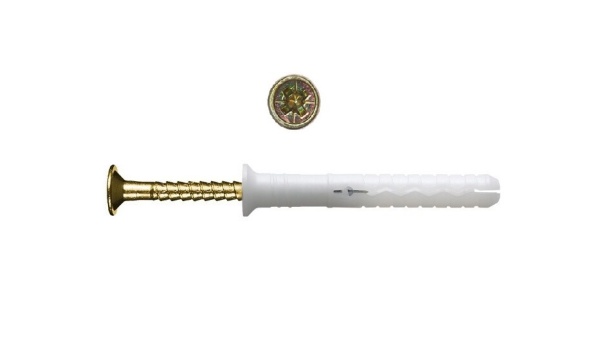 Дюбель 100*08 монтажный нейлон+шуруп