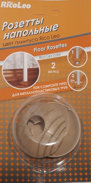 Накладка д/труб GRACE Дуб петровский 148 D 32*63*14мм пластик(2шт)