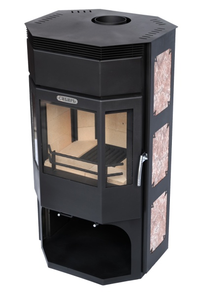 Печь-камин СИБИРЬ-12, 200-300м3, D150, НМК