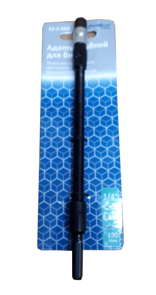 Адаптер д/бит гибкий магнитный 1/4" 190мм Ремоколор 33-2-602