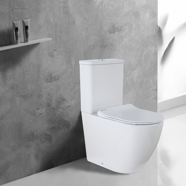 Унитаз-компакт Azario Grado безободковый, сиденье с микролифтом AZ-2141