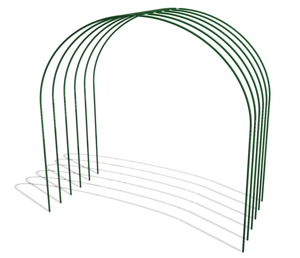 Дуги парниковые металл в ПВХ 2м 6шт  