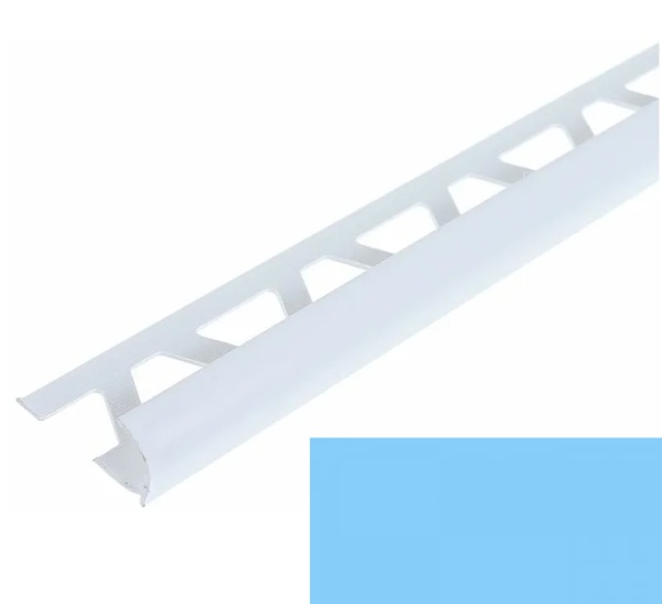 Профиль д/кафеля внешн ПВХ, 9мм голубой 2,5м №19
