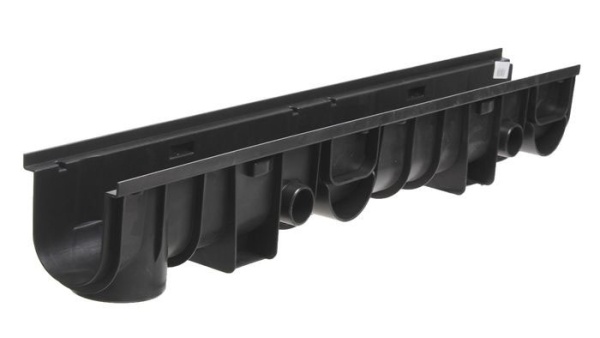 Канал водоотводной 110 (черный)  1,015*0,138*0,150м