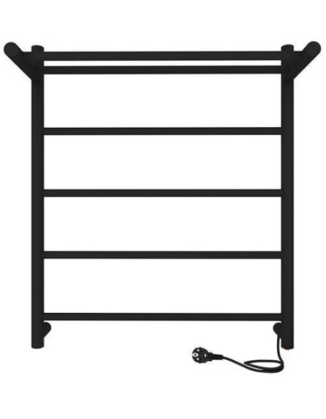 Полотенцесушитель Line 60/40 электро с полкой INDIGO черный муар