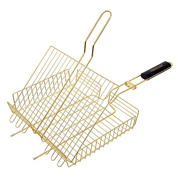 Решетка-гриль универсальная GOLD, 62*30*25*5,5см, нерж.сталь, 61901