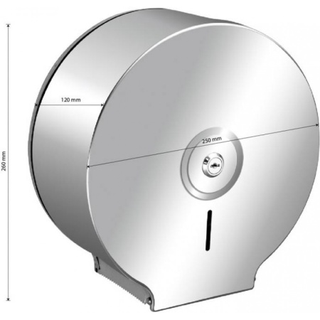 Диспенсер для туалетной бумаги BRIMIX нерж.сталь матовый 920