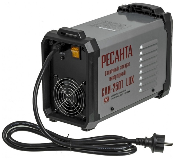 Сварочный аппарат инверторный САИ 250Т LUX 10-250А, 6,5кВт, до 6мм, 140-260В Ресанта