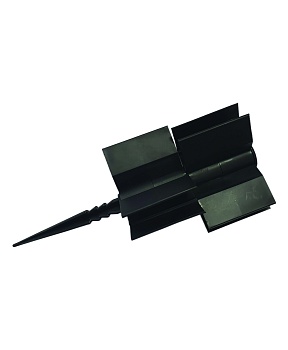 Петля универсальная к доске 150мм для грядки ДПК черная