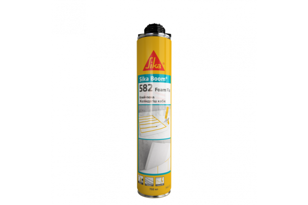 Пена-клей монтажный Sika Boom®-582 Foam Fix для теплоизоляции, гкл 750мл 