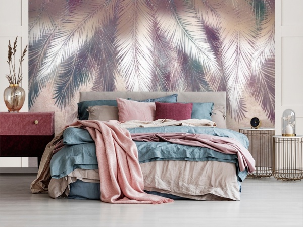 Фотопанно 3D TP-004 "Шаль из ярких листьев" (200*270) песок Рос