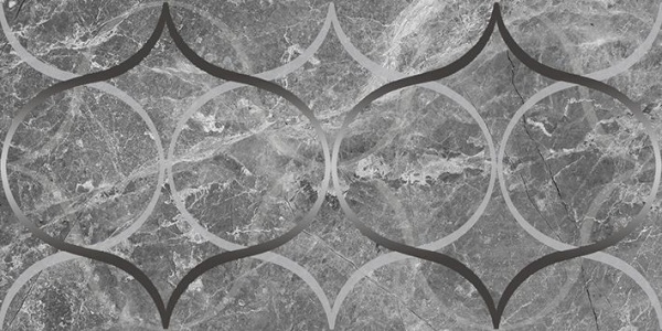 Плитка 300*600 Laparet Crystal Resonanse декор серый