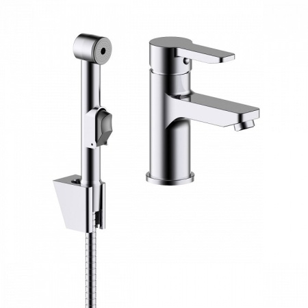 Смеситель раковина IDDIS Sena с гигиеническим душем SENSB00i08