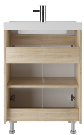 Мебель д/ванной Мечта 60 тумба Дуб сонома DM2313T БЕЗ умывальника (Como 60) Айсберг