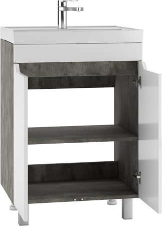 Мебель д/ванной Мечта 60 тумба Бетон без умывальника (COMO 60 или Енисей 60) DM2332T Айсберг