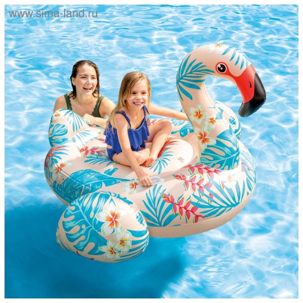 Плот для плавания INTEX Фламинго тропический 142*137*97, 57559NP