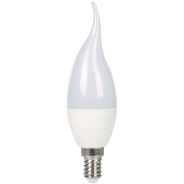 Лампа светодиодная LED-свеча на ветру 6Вт 220В Е14 4000K Volpe
