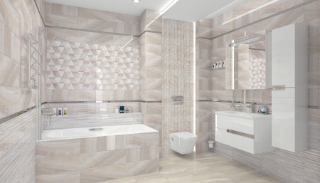Плитка 300*300 Laparet Diadema мозаика голубой+белый