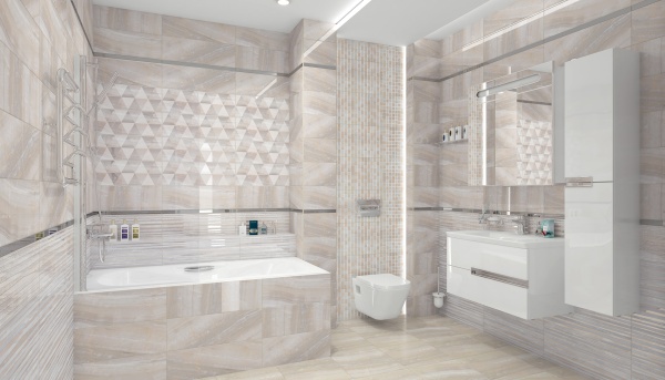 Плитка 300*300 Laparet Diadema мозаика голубой+белый
