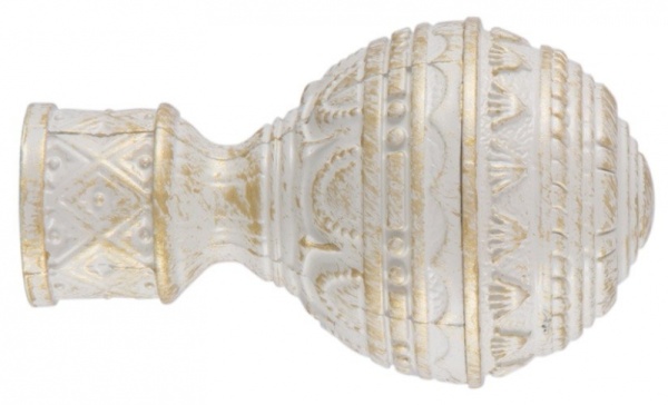 Наконечник д.16 Белое золото Люксор